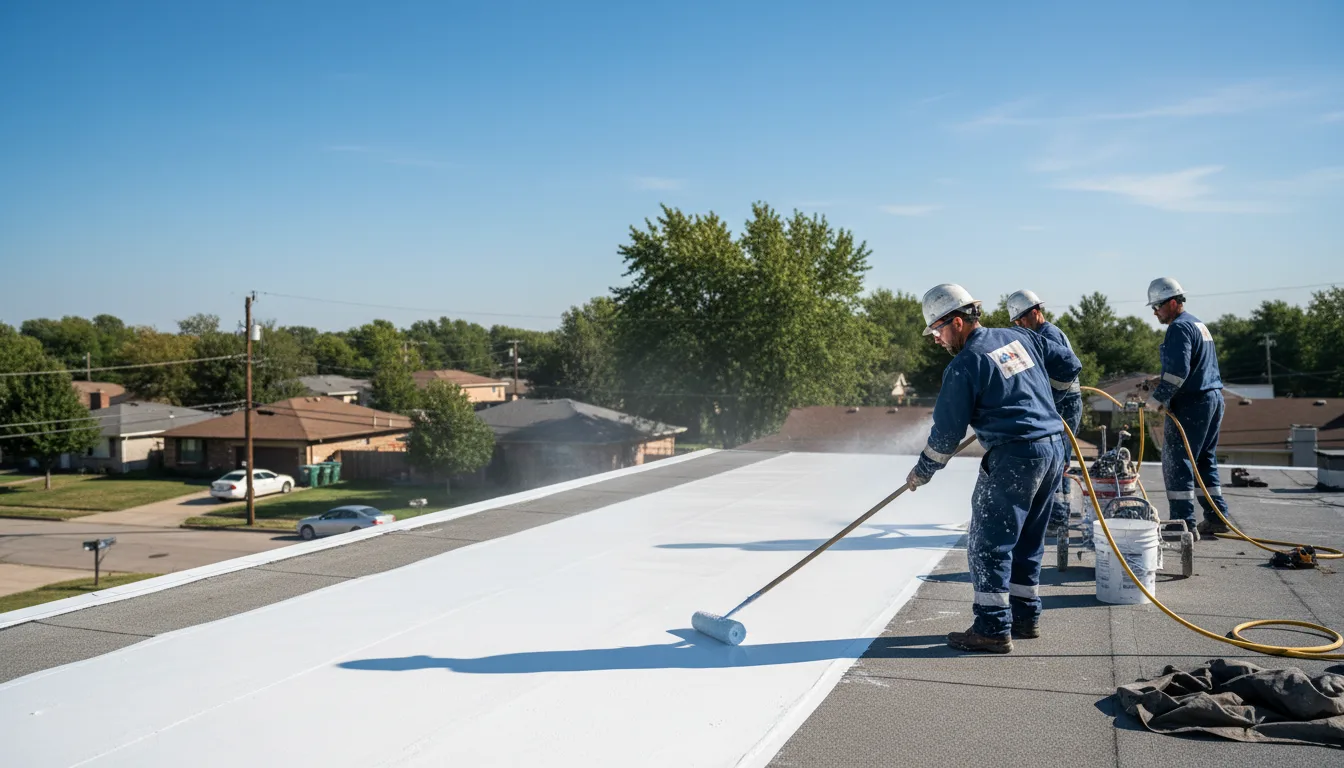 Commercial roof coating in Taylorville, IL near me